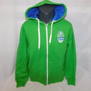 Steam Whistle Canada Pilsner Beer Green Blue Full Zip Hoodie Mens M